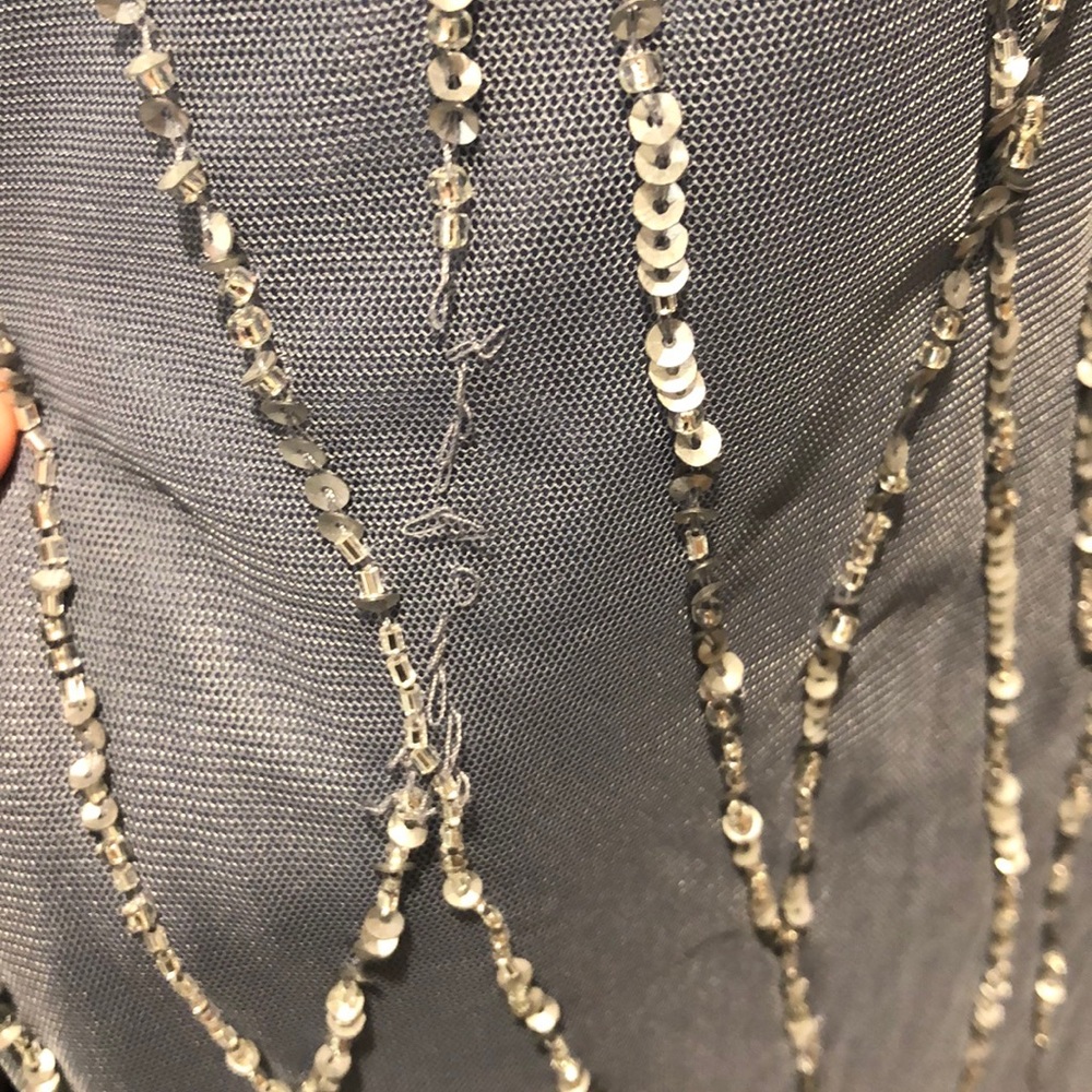 Floor length beaded dress. - Picture 6 of 7